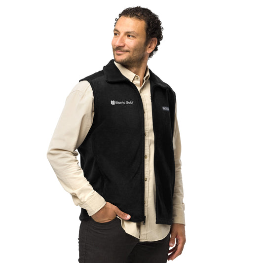 Blue to Gold Men’s Columbia fleece vest