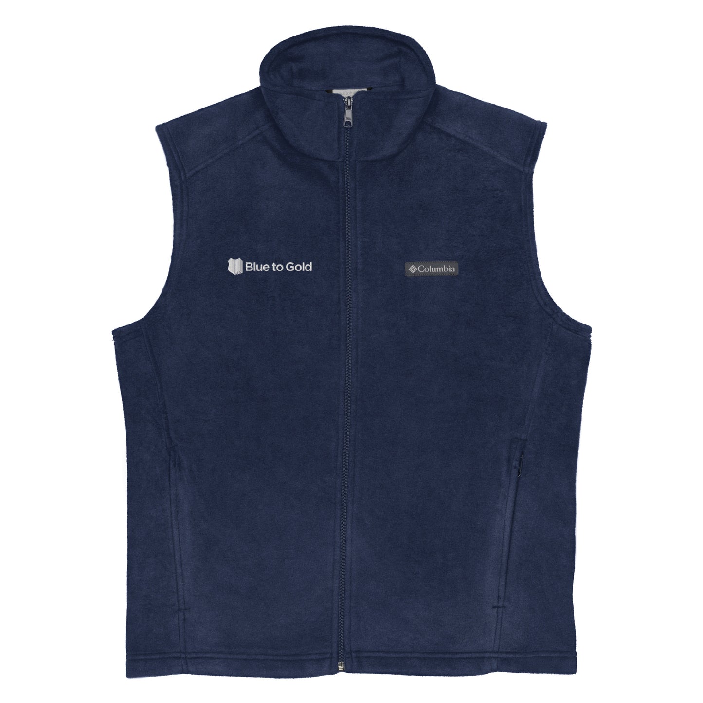 Blue to Gold Men’s Columbia fleece vest