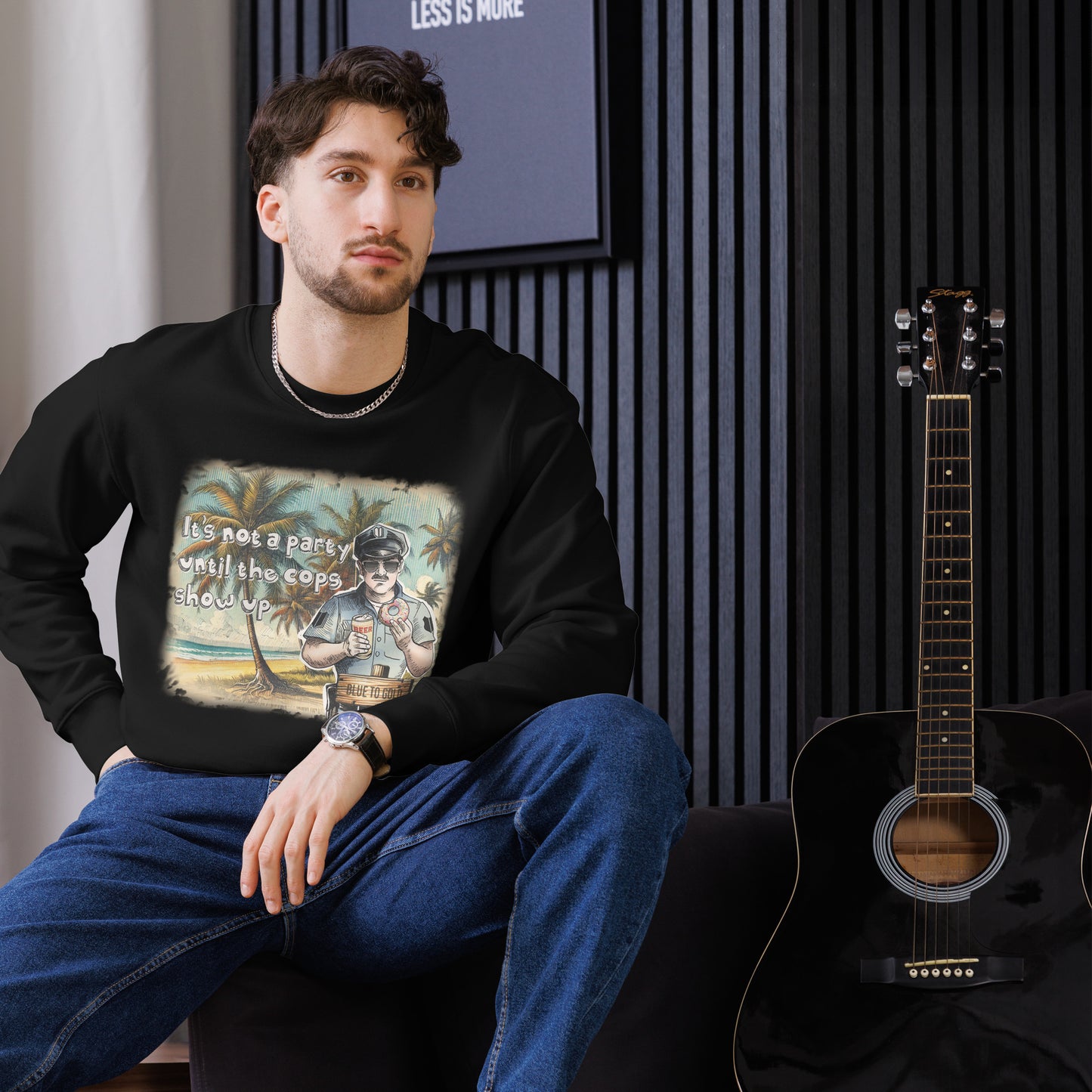 It's Not A Party Until The Cops Show Up - Unisex eco sweatshirt