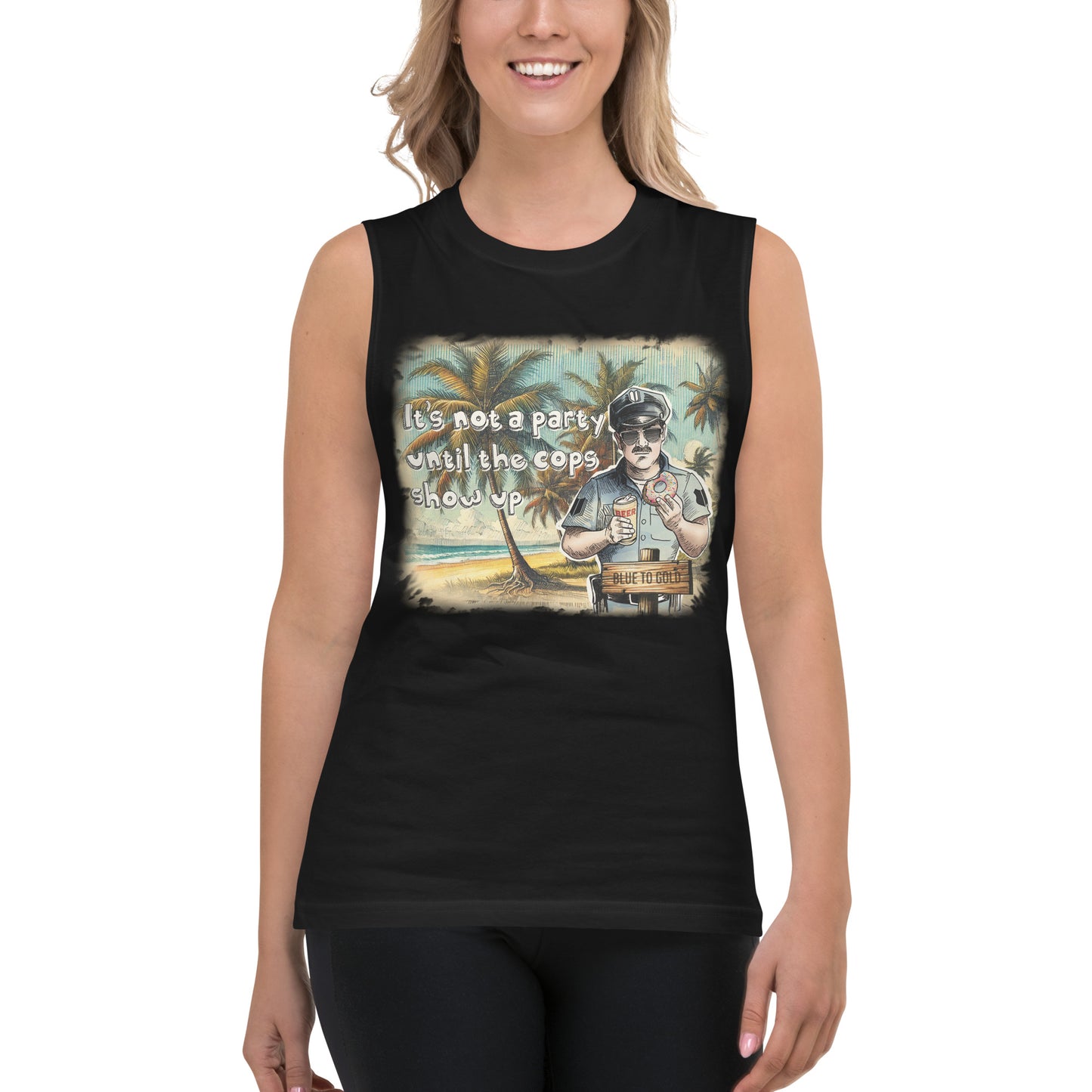 It's Not A Party Until The Cops Show Up Unisex Tank Top