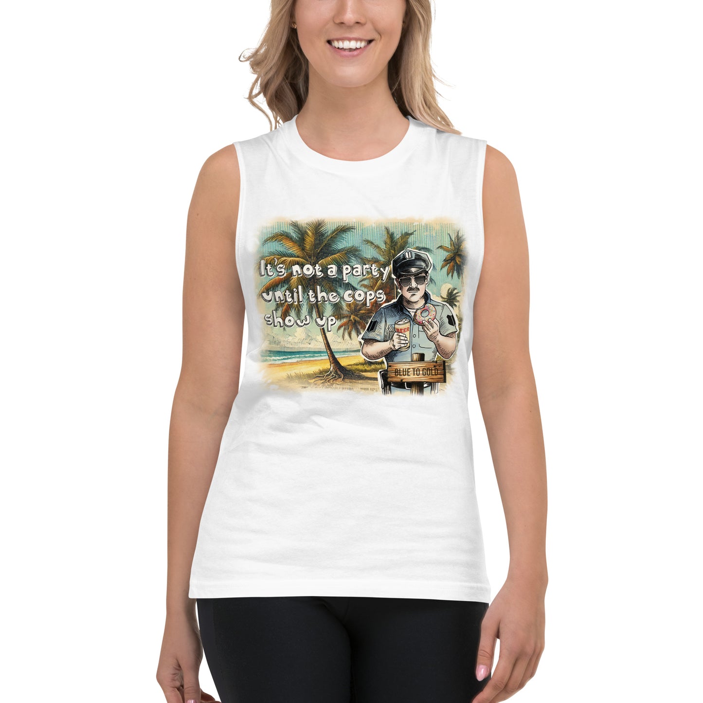 It's Not A Party Until The Cops Show Up Unisex Tank Top