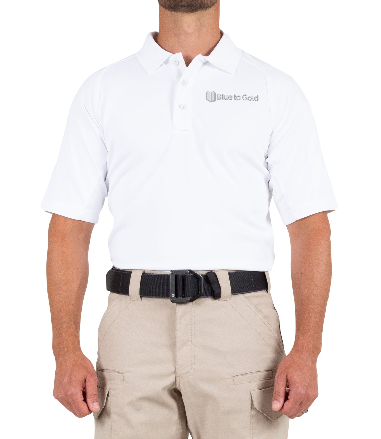 Blue to Gold Short Sleeve Performance Polo by First Tactical