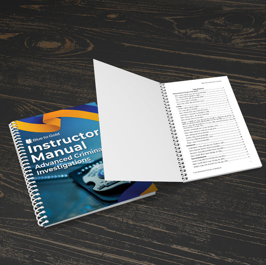 Advanced Criminal Investigations Instructor Manual