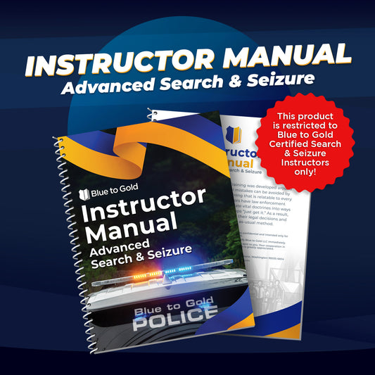 Advanced Search & Seizure Instructor Manual
