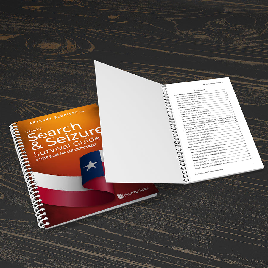 Texas Search and Seizure Survival Guide – Blue to Gold Store