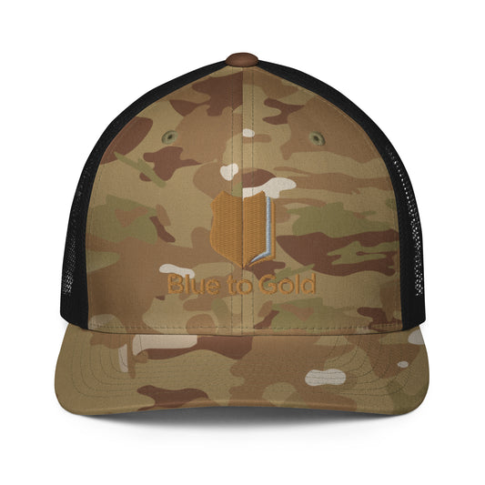 Blue to Gold Cap MultiCam