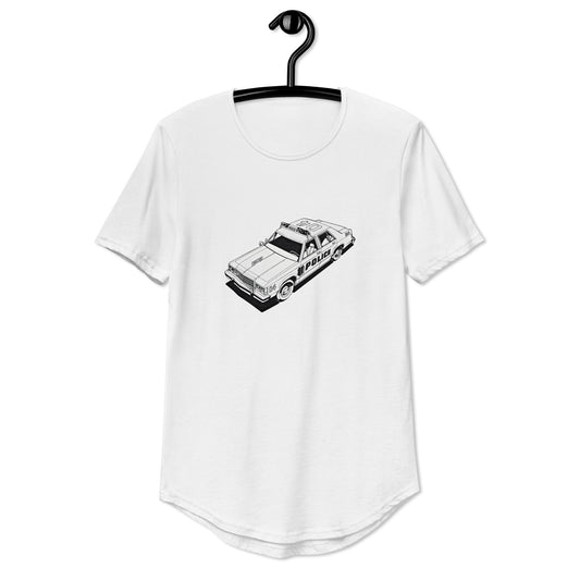 Crown Vic Lightweight Men's Curved Hem T-Shirt