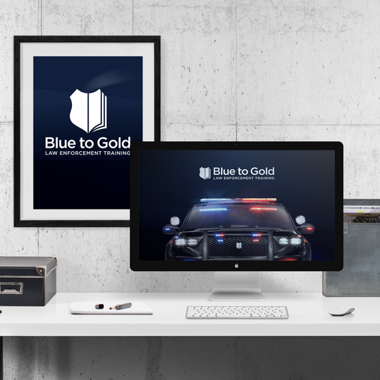 Blue to Gold Desktop Wallpaper
