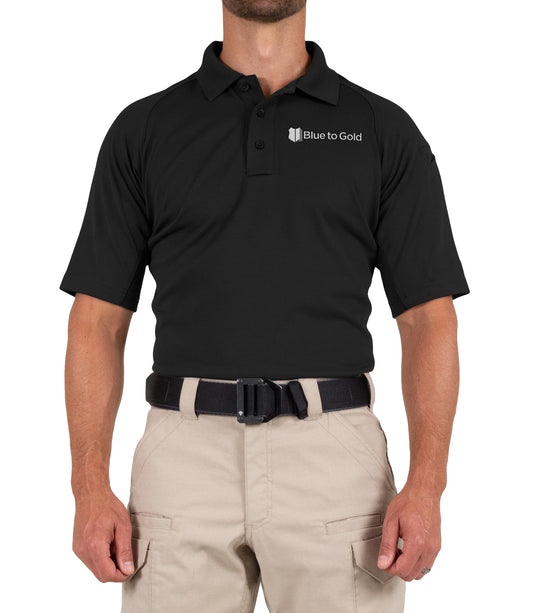 Blue to Gold Short Sleeve Performance Polo by First Tactical