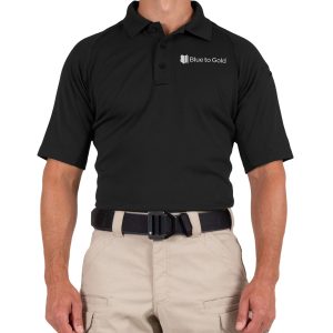 Blue to Gold Short Sleeve Performance Polo by First Tactical