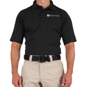 Blue to Gold Short Sleeve Performance Polo by First Tactical