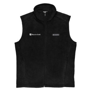 Blue to Gold Men’s Columbia fleece vest